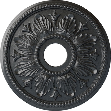 Edinburgh Ceiling Medallion (Fits Canopies up to 5 1/8"), 18 1/8"OD x 3 1/2"ID x 2 3/4"P, Pewter